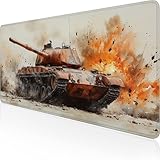 Alfombrilla Ratón XXL 1400x600x3mm, Naranja Alfombrilla Escritorio Tanque Mouse Pad Gaming con Impermeable e Antideslizante Almohadilla Teclado, Protector Escritorio Ideal para Oficina Regalos D1-684