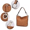 MKF-Hobo-Purses-for-Women--PU-Leather-Designer-Hobo-Shoulder-Handbag--Top-Handle-Pocketbook MKF Collection Hobo Purses for Women,Vegan Leather Handbag Slouchy Womens Shoulder bag – Fashion Top Handle Pocketbook