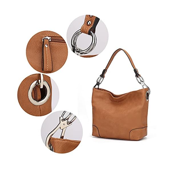 MKF-Hobo-Purses-for-Women--PU-Leather-Designer-Hobo-Shoulder-Handbag--Top-Handle-Pocketbook MKF Collection Hobo Purses for Women,Vegan Leather Handbag Slouchy Womens Shoulder bag – Fashion Top Handle Pocketbook