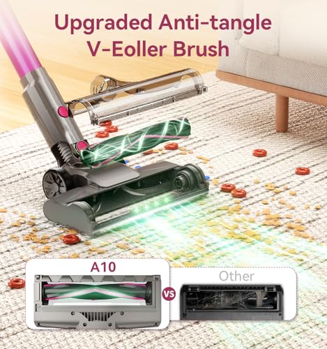 Image of 600W /50Kpa Cordless Vacuum Cleaners for Home, 50Mins Stick Vacuum with Self-Standing,Anti-Tangl,Lightweight Wireless Vacuum for Hardwood Floors Carpet Pet Hair Car