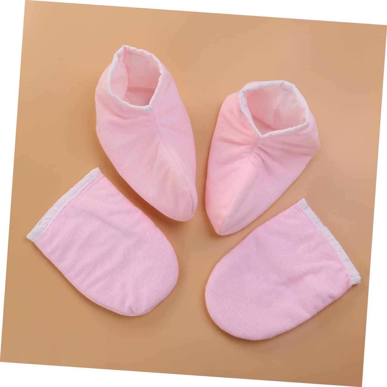 Healvian 2 Pares Guantes De Tratamiento De Manos Guantes De Baño De Parafina Mitones Calentadores De Cera De Parafina Juguete Caleidoscopio Guantes Para Manos Secas Rosa Tómate Un Baño