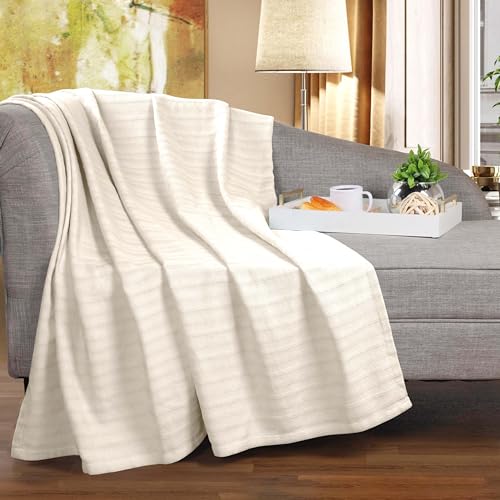 Couverture en coton jacquard de qualité supérieure Clara pour un lit élégant - 3