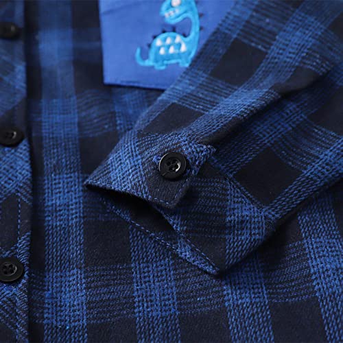 Toddler Boys Girls Coat Long Sleeve Button Down Hooded Plaid Shirt Hoodie Jacket Coat Outwear Kids Fall Clothes2