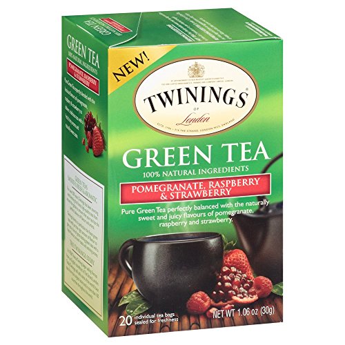 Twinings Green, Pomegranate, Raspberry, And Strawberry Bagged Tea, 20 Count (2 Pack) #TOP9