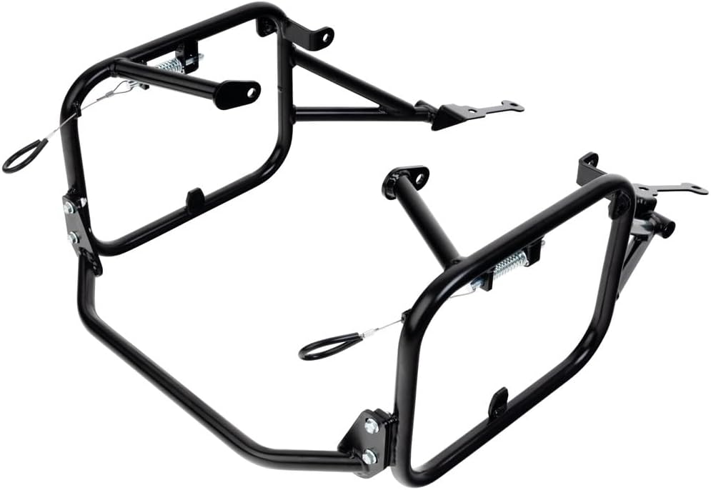 TUSK Pannier Racks With Olympus Pannier Bags Black/Grey Compatible with BMW R1300GS 2024-2025