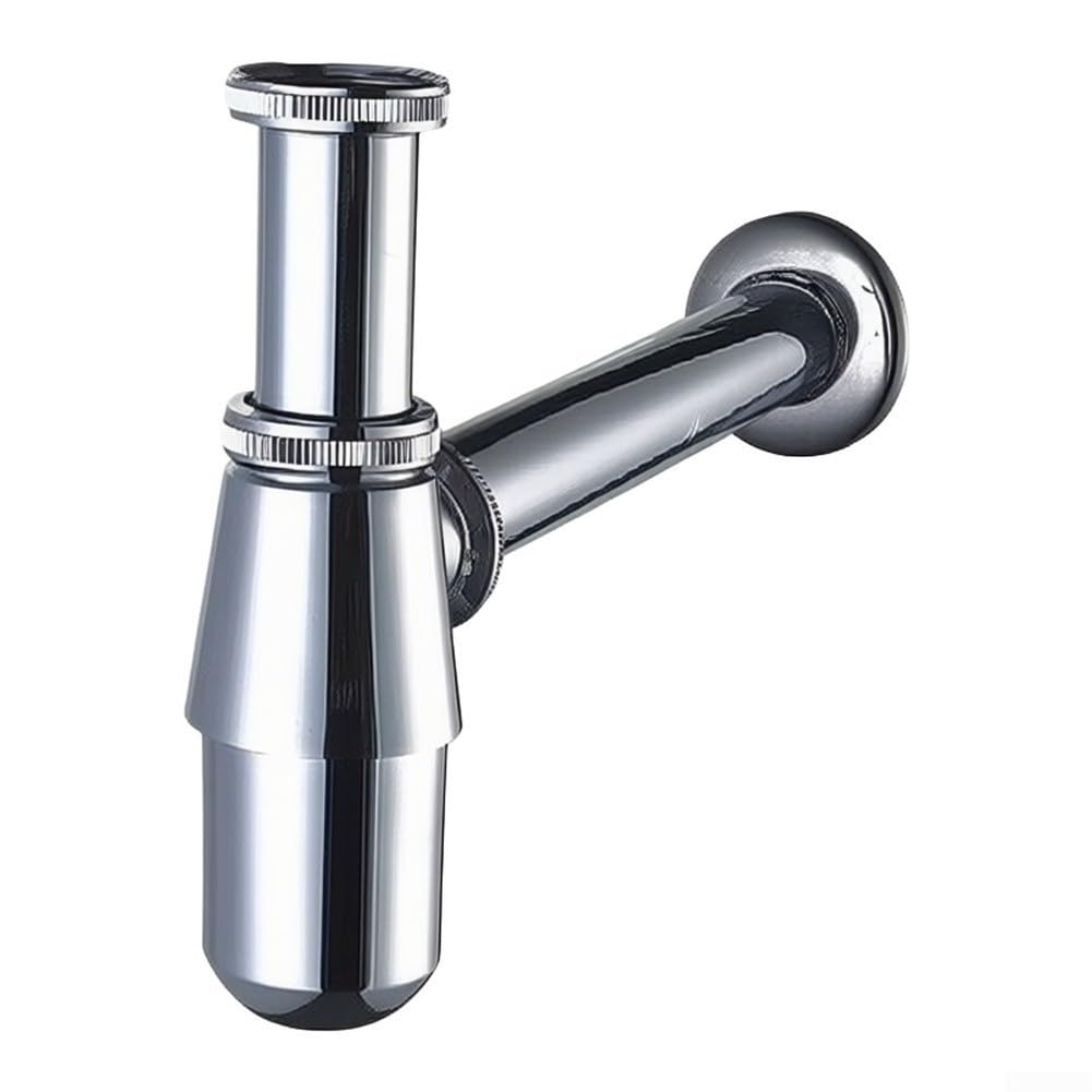 Sifón Lavamanos para latón Macizo Ajustable 32cm Sifón Lavamanos