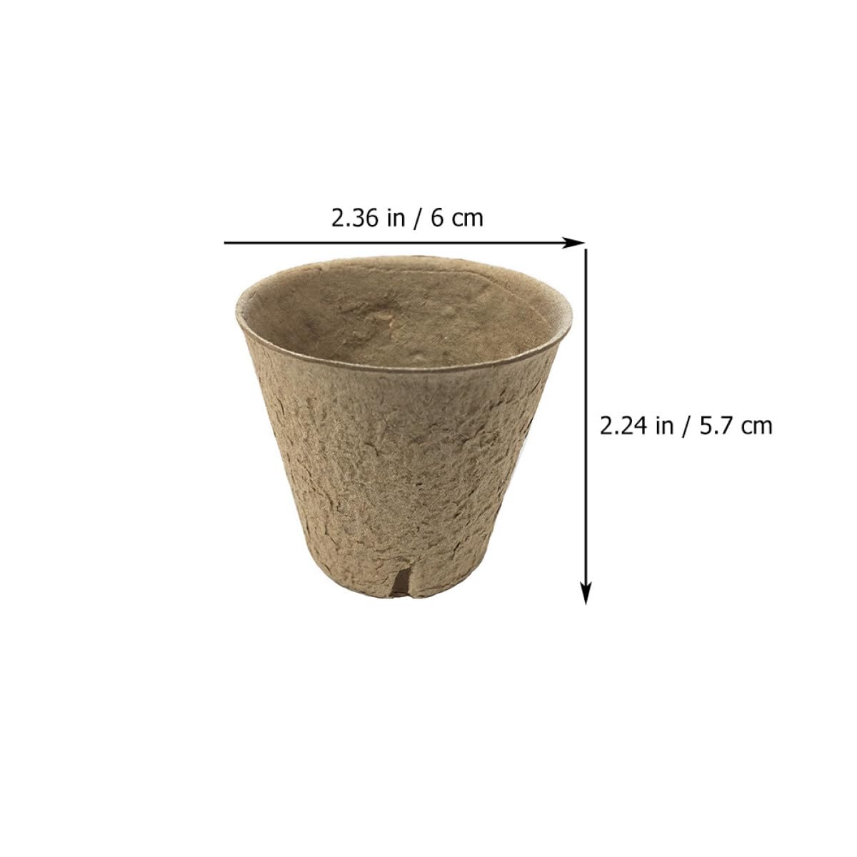 Happyyami 100pezzi Tazza Per Coltivazione Degradabile e Sicura Per Vivaio Adatta Per Piante e Trapianto Resistente e Pratico