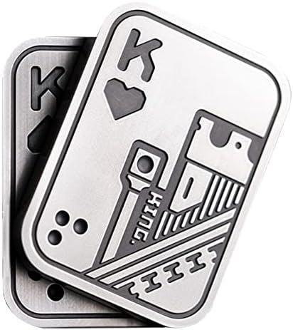 New Decompression Metal Poker Fidget_Slider，Manually Rotate Adult Office Decompression Toys to Relieve Pressure, Tabletop Toys for Adults, （KK）