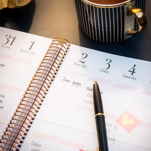Burde Academic Diary 2022 2023 | Life Planner Pink | Week to View | 1 August 2022 to 27 August 2023 | Weekly | School | Mid-Year
