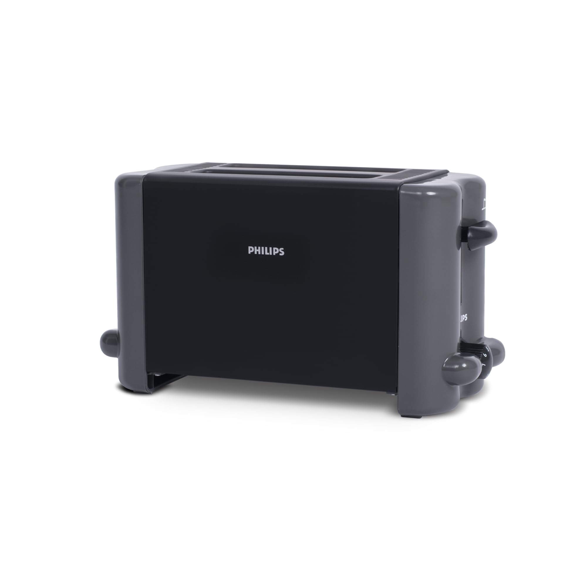 Philips HD2512/00 800 Watts 2 Slice Pop up Toaster with Quick and Even Toasting, Toaster with 7 Browning Setting (Black)