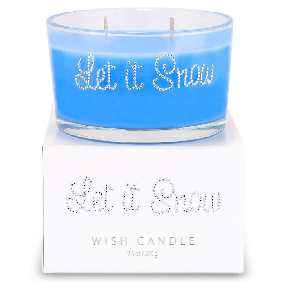 Primal Elements Wish Candle, Let It Snow, 9.5 Ounce