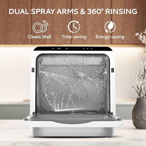 Euhomy DW-01-NEW Mini Portable Dishwasher Countertop Compact Dishwashers thumb #2