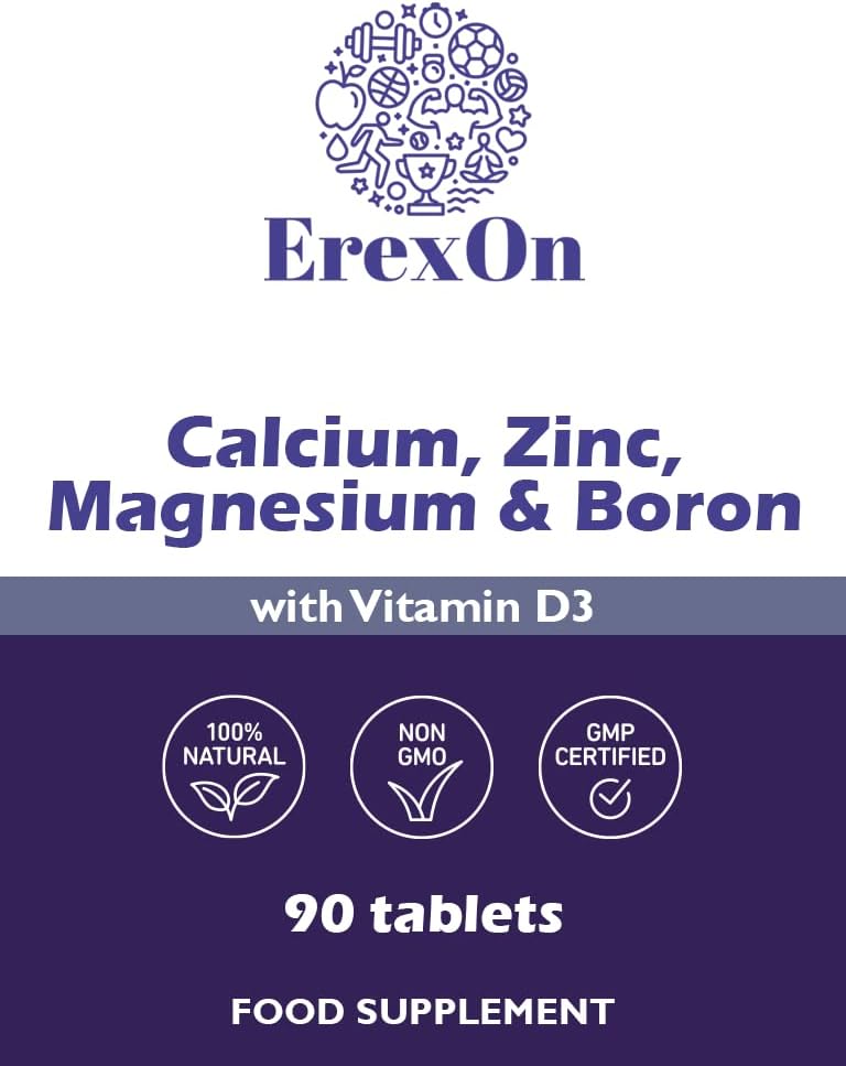 Calcium, Zinc, Magnesium, Boron & D3 Tablets 90 Tablets Good for