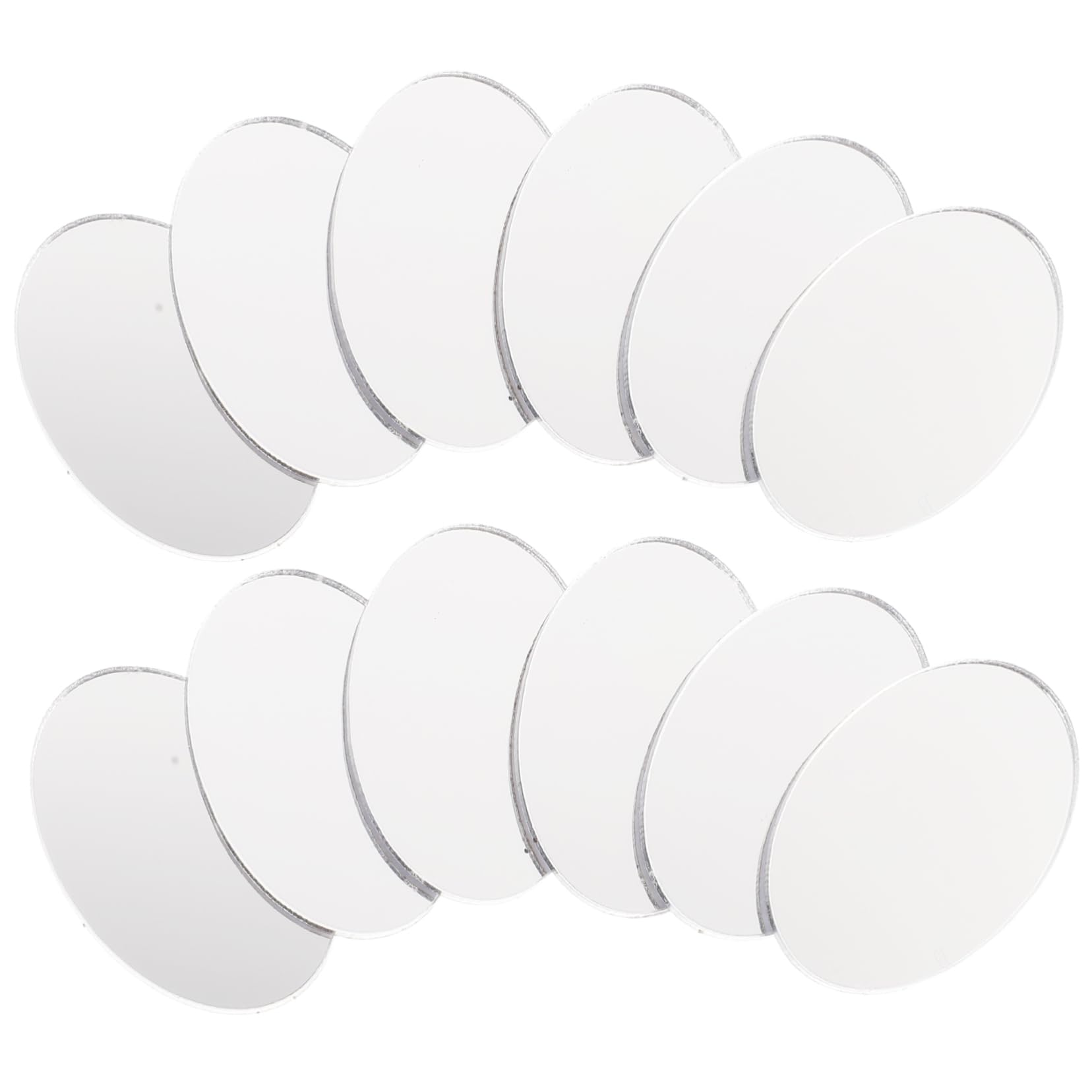 Miroirs flexibles autocollants ovales Uonlytech x120 pour salon