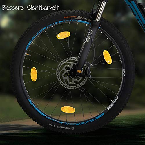 fischer 85400 Réflecteur de vélo 85400-Orange Unisexe, Jaune, Taille Unique - Image 4