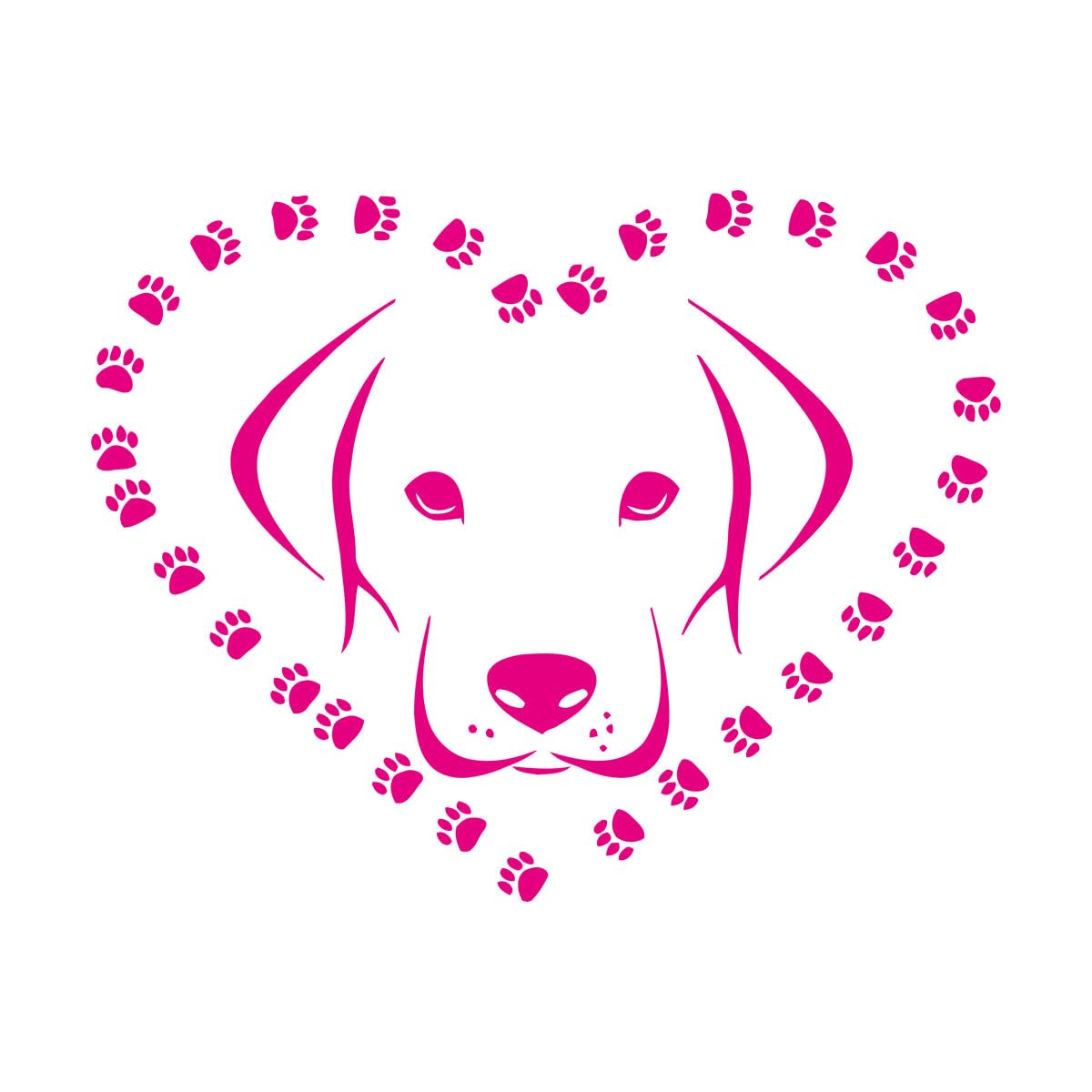 Engraving Decals Grooming Salon Dog Grooming Veterinary Shop Grooming Pet Shop Animals 54x68.7cm Multiple Size Options Large Rosered — image 1