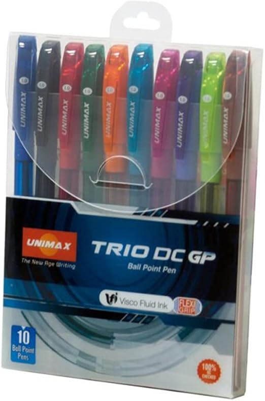 Plus Office Set of 10 Triangle Pens Fluid Ink Colours Buy Online at