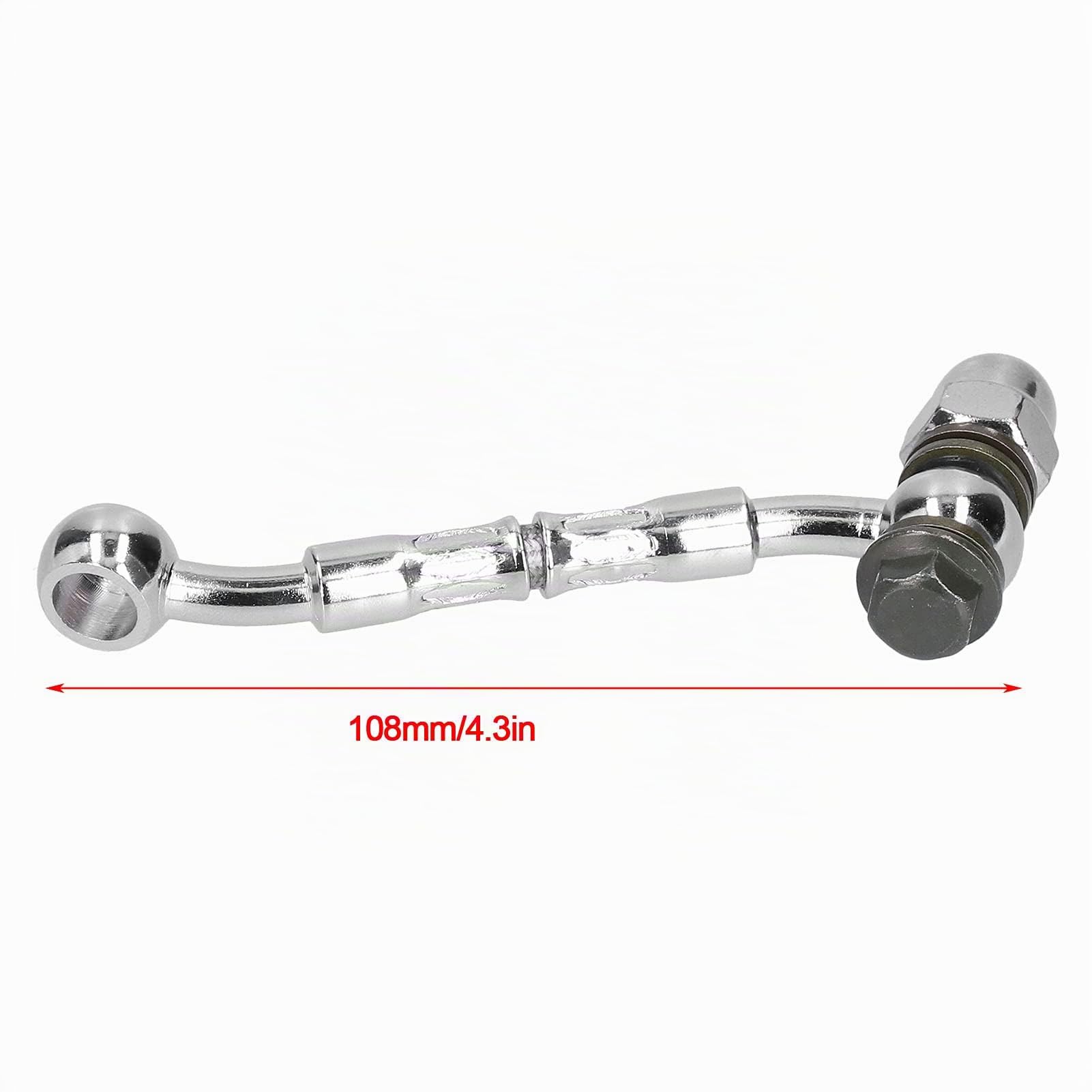 Rallonge de tuyau de frein, ligne hydraulique de résistance à la corrosion en acier Prolongez le connecteur Durable résistant à l'usure universel pour les motos