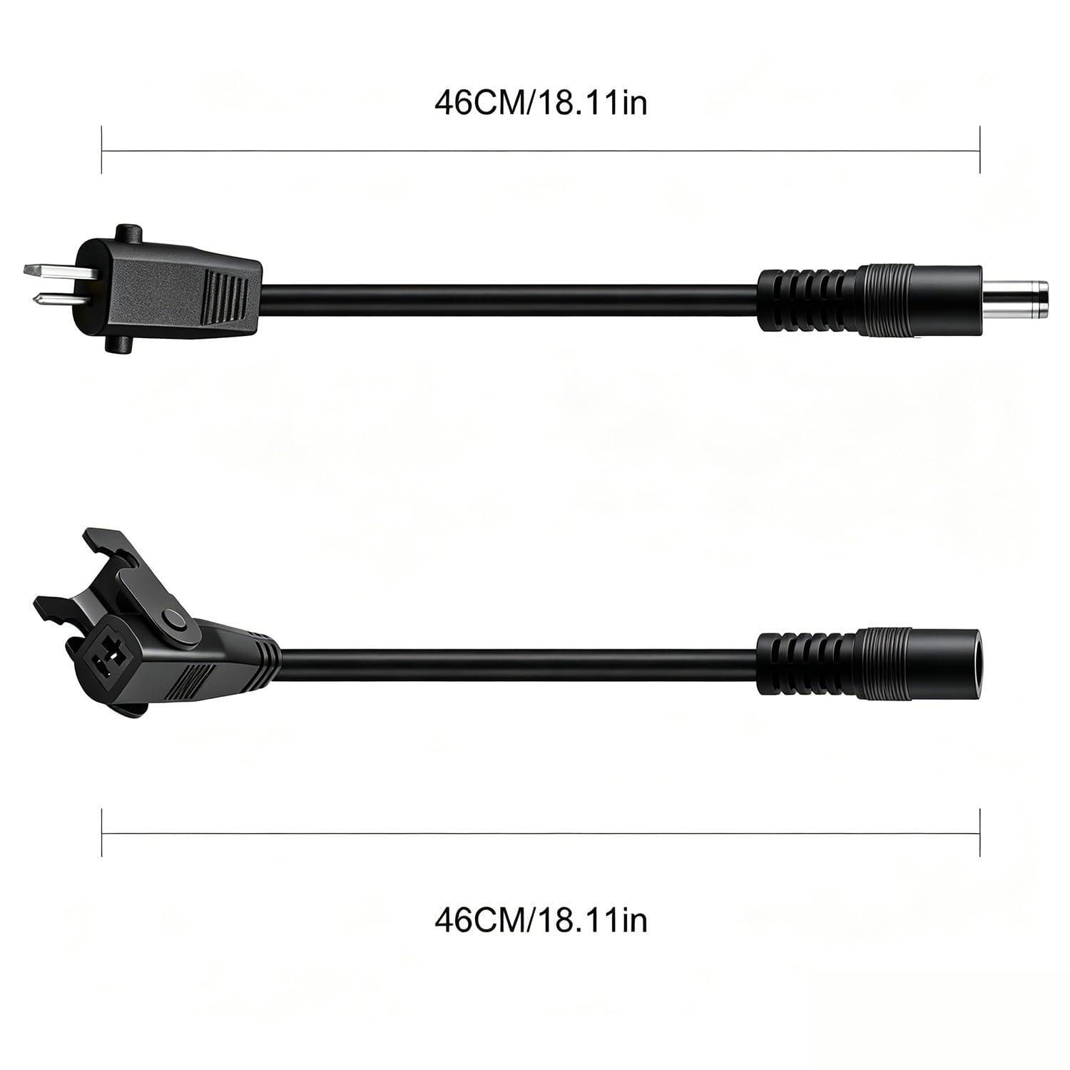 Câble D'extension DC-Connecteurs Mâles et Femelles de 2.1mm x 5.5mm pour Adaptateur d'alimentation pour Elévateur Electrique 29V 2A-Câble de Transformateur Plat DC-Convertisseur