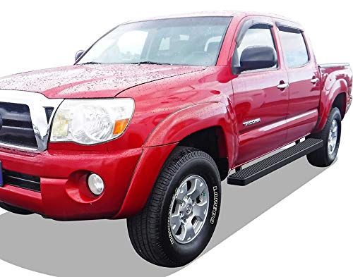 Estribos negros de acero inoxidable 5 pulg. para Toyota Tundra miniatura 6
