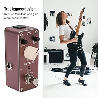 Chorus Effet Pédale, Guitare électrique D'effets Pédale Pédale à Effet Guitare en Métal avec Indicateur LED et Attache à… – Image 6