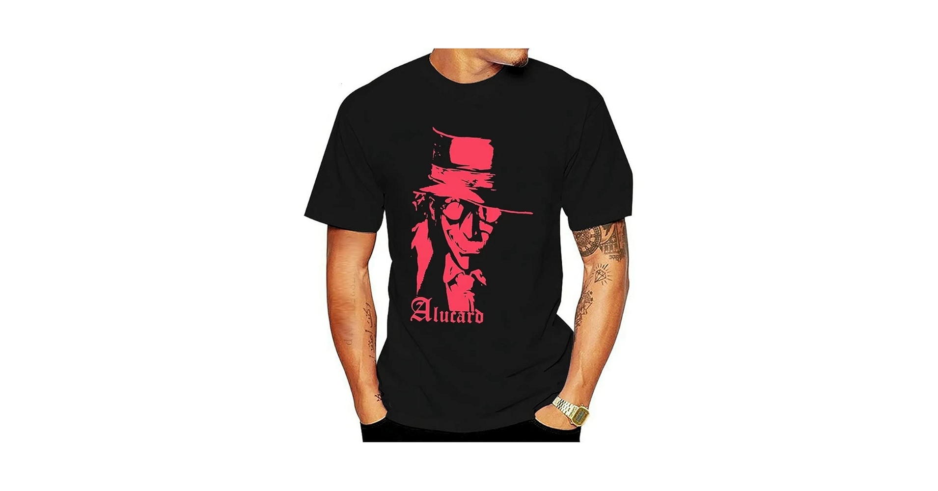 00s Ｔシャツ付き ヘルシング Hellsing PRE-ORDER Hellsing Shirt L 00s Y2k Anime Manga Mexican Boot Alucard