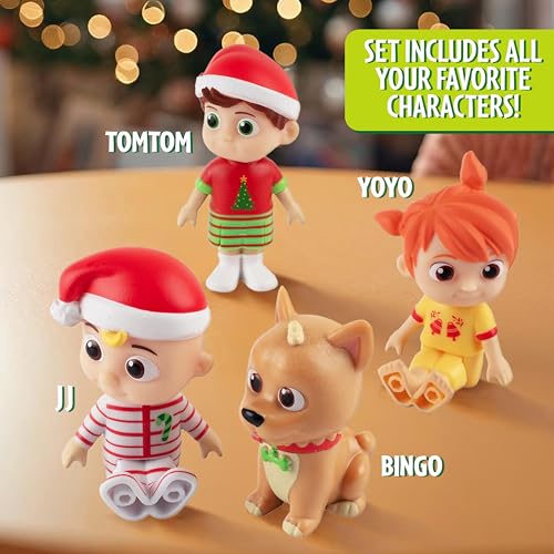 CoComelon 3 Inch Figure 4 Pack - Includes JJ, Tomtom, YoYo & Bingo - Character Playset for Toddlers & Preschoolers - Gift for Kids, Boys & Girls Ages 3+ - image 5