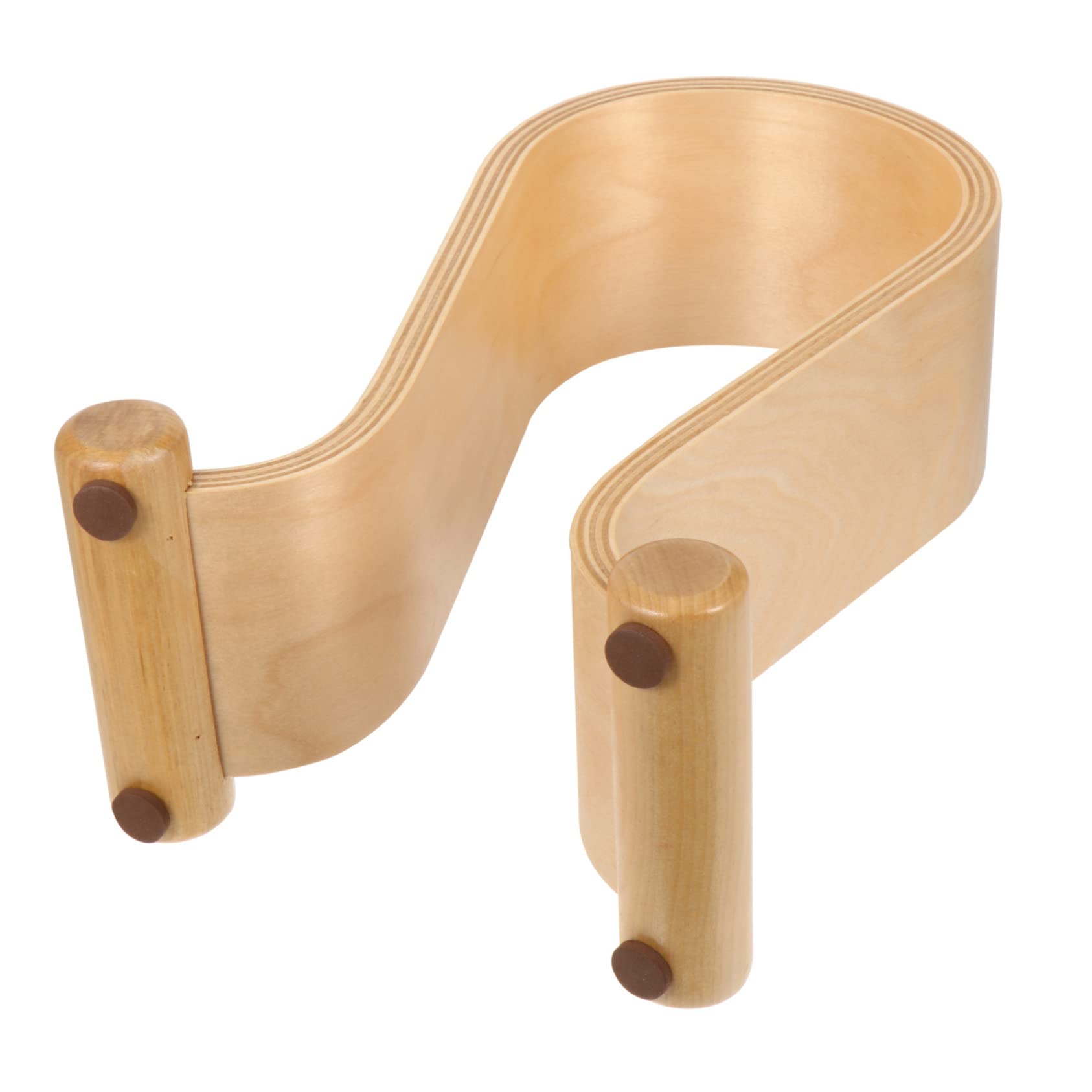 HOMSFOU Supporto per Cuffie in Legno di Espositore per Cuffie da Tavolo Compatibile la Maggior Parte Over-ear Design U Anti-foratura Organizza lo Spazio Sul Tavolo