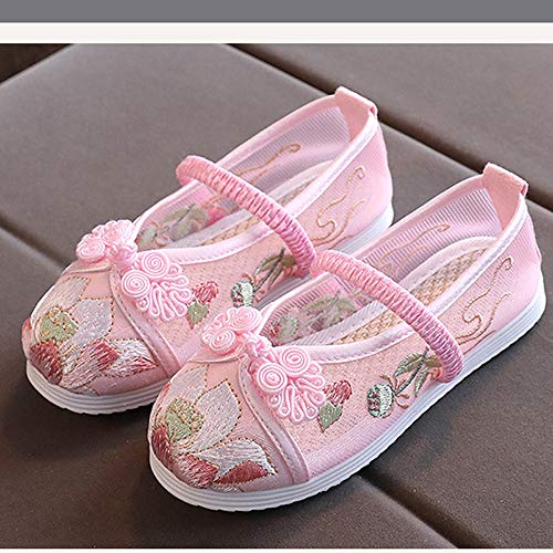 Matari Girls' Summer Embroidered Shoes Antique Children's Shoes Breathable mesh Shoes3