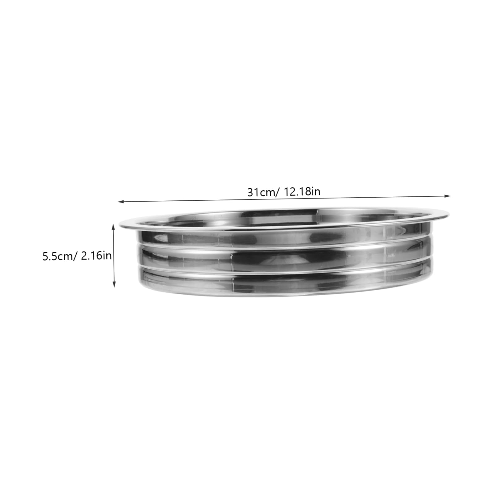 PRETYZOOM Stainless Steel Communion Plate Religious Church Set Lid Metal Pie Plate Perfect for Communion Bread