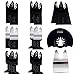 BaiFM 16pcs Metal/wood Oscillating Professional Multitool Quick Release Saw Blades Fit Fein Multimaster Porter Cable Milwaukee DeWalt Chicago Craftsman Black & Decker Bosch Ridgid Ryobi and More