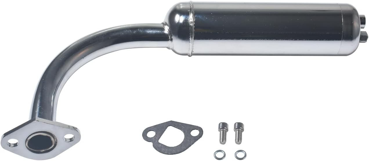 Exhaust with Muffler for Predator 212cc 196cc 6.5HP Go Kart Mini Bike for Coleman CT200U BT200X CT200u-ex Mini Bike for Honda GX160 GX200 Go Kart