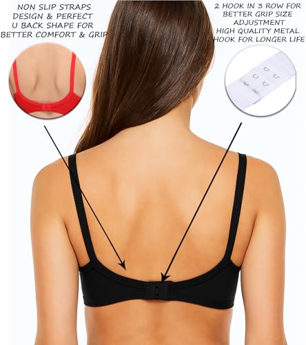 Image of SONA M1020 Non-Padded Non-Wired Molded Medium Coverage T-Shirt Bra with Adjustable Straps