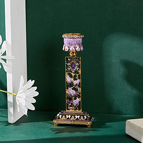 Matashi MTCDL3271PR Shabbat Candlestick Holder (2-Piece Set) Hand-Painted thumb #4