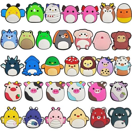 Image of Cartoon Shoe Charms, for Clog Decoration Cartoon Anime Charms Shoe Accessories, PVC Shoe Charms Decoration for Kids Teens Boys Girls Men Women Party Birthday Gifts