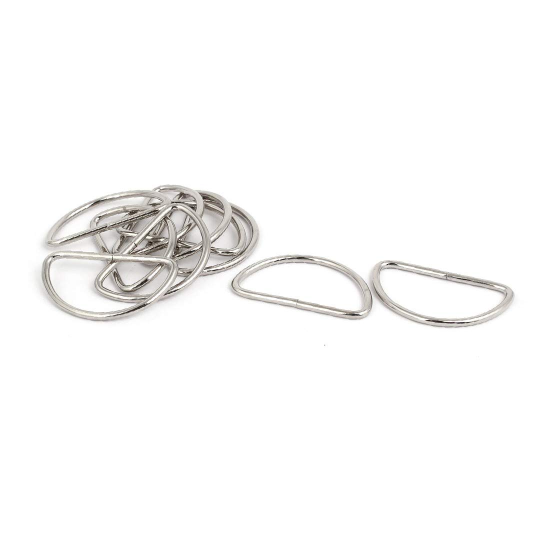 New Lon0167 10pcs Luggage Featured D Shape Loop reliable efficacy Ring Silver Tone for 50mm Width Strap Belt(id:2ca 70 55 ec5)