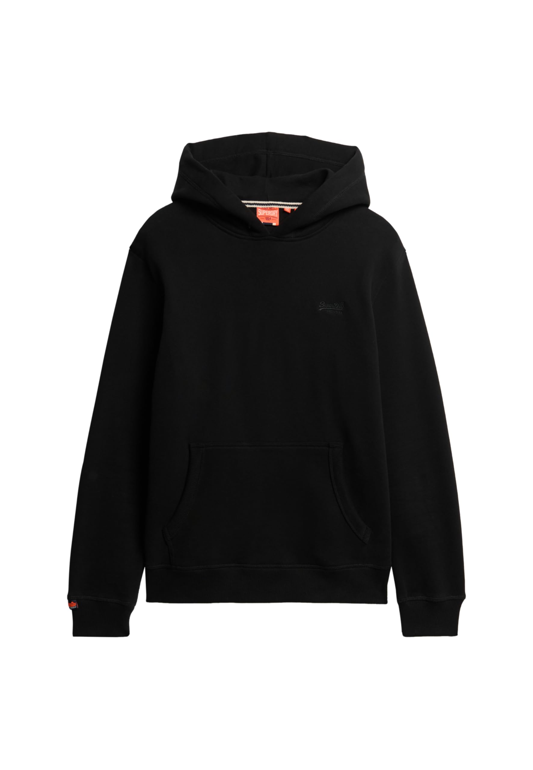 Superdry Men's Black Unisex Essential Logo Hoodie Hb Sweatshirt, M