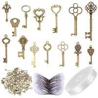 MMDBD 101 Piezas Llaves Colgantes Voladoras DIY Antiguas, Llaves