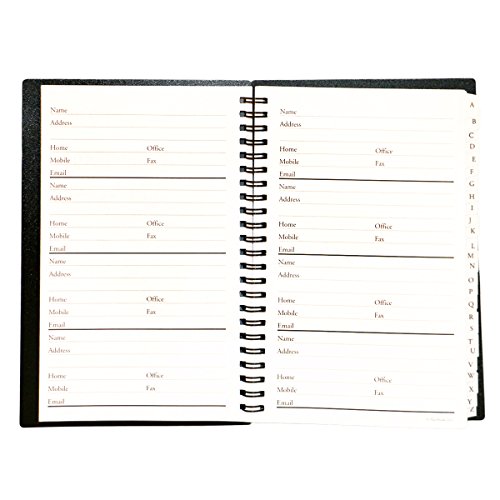 Large Print Telephone Address Book Black PlanAhead 628 Entries Brand