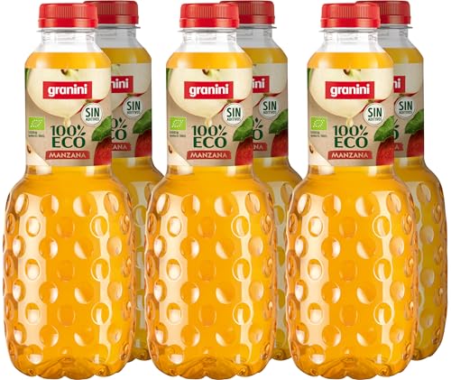 Zumo de Manzana ecológico Sin aditivos ni azúcares añadidos 100% Fruta Ecológica Pack 6 x 1L Granini 100% ECO