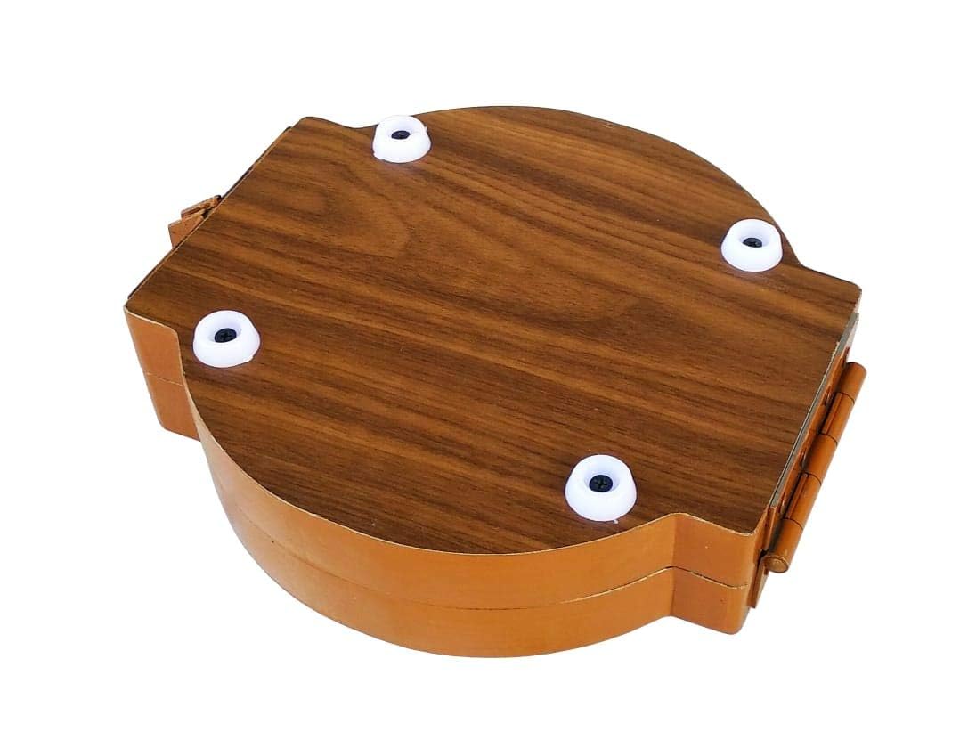 Wooden Roti Press Machine, Brown, Heavy Duty Manual Chapati Press, Traditional Style, for Papad, Thepla & Puri, 30 CM-image-4