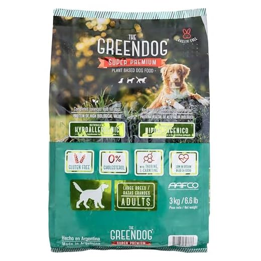 The Green Dog: Super Premium - Adult Regular Bite - 6.6 Lb Bag Dog Food - Plant Based Protein, Vegan Dry Pet Kibble, Gluten Free, Complete Nutrition
