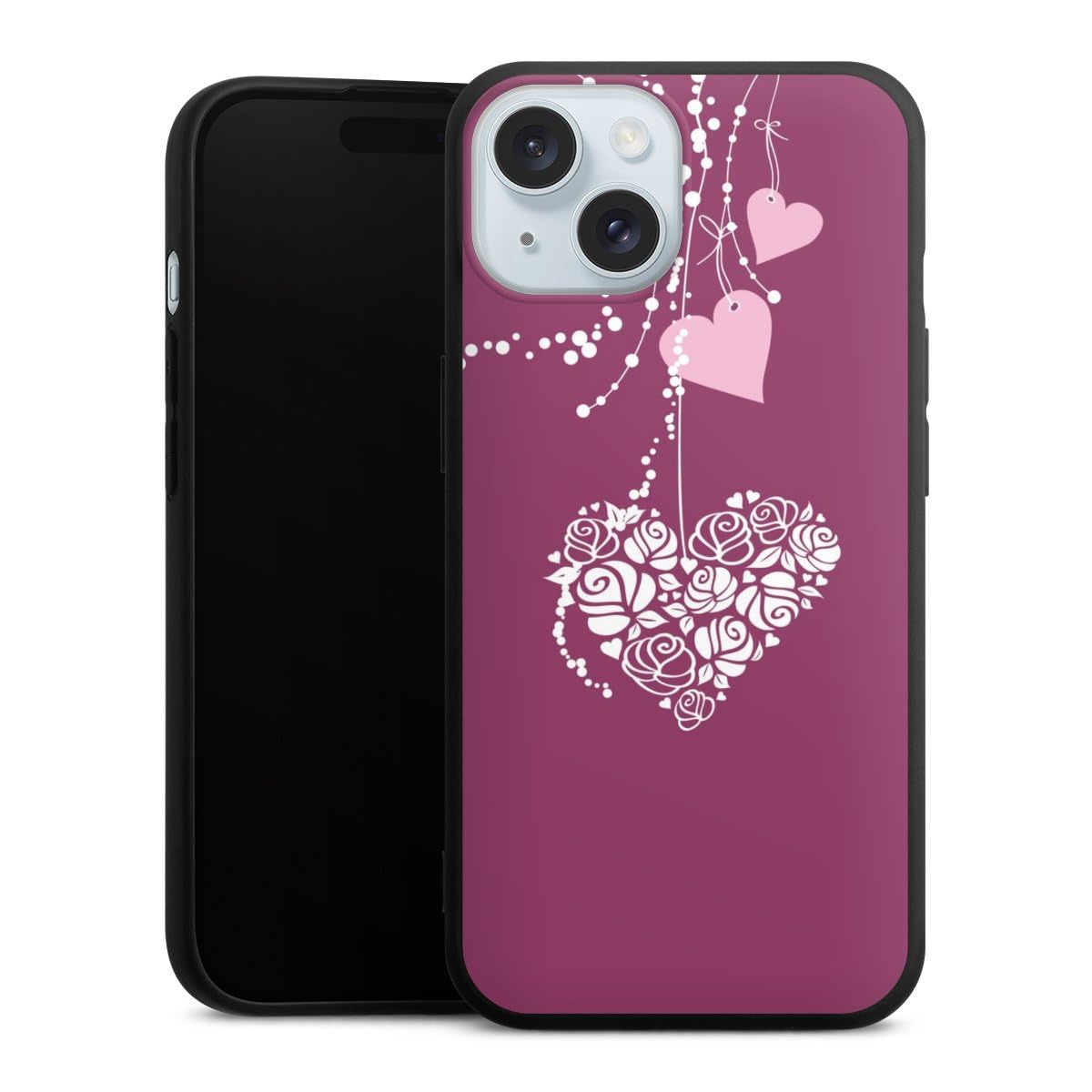 Coque c½ur Saint-Valentin pour iPhone 15 cadeau amour DeinDesign
