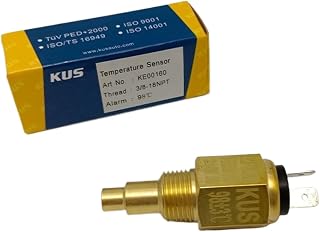 Genuine KE00160 Kus Engine Water Temperature Sensor 3/8-18NPT Thread 98 Celsius Alarm K-E00160 Marine Engine Sensor
