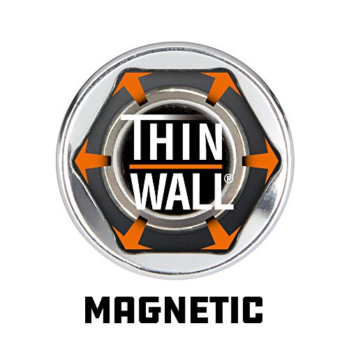 Powerbuilt 641870 2Pc Magnetic Spark Plug Socket, Silver #TOP4