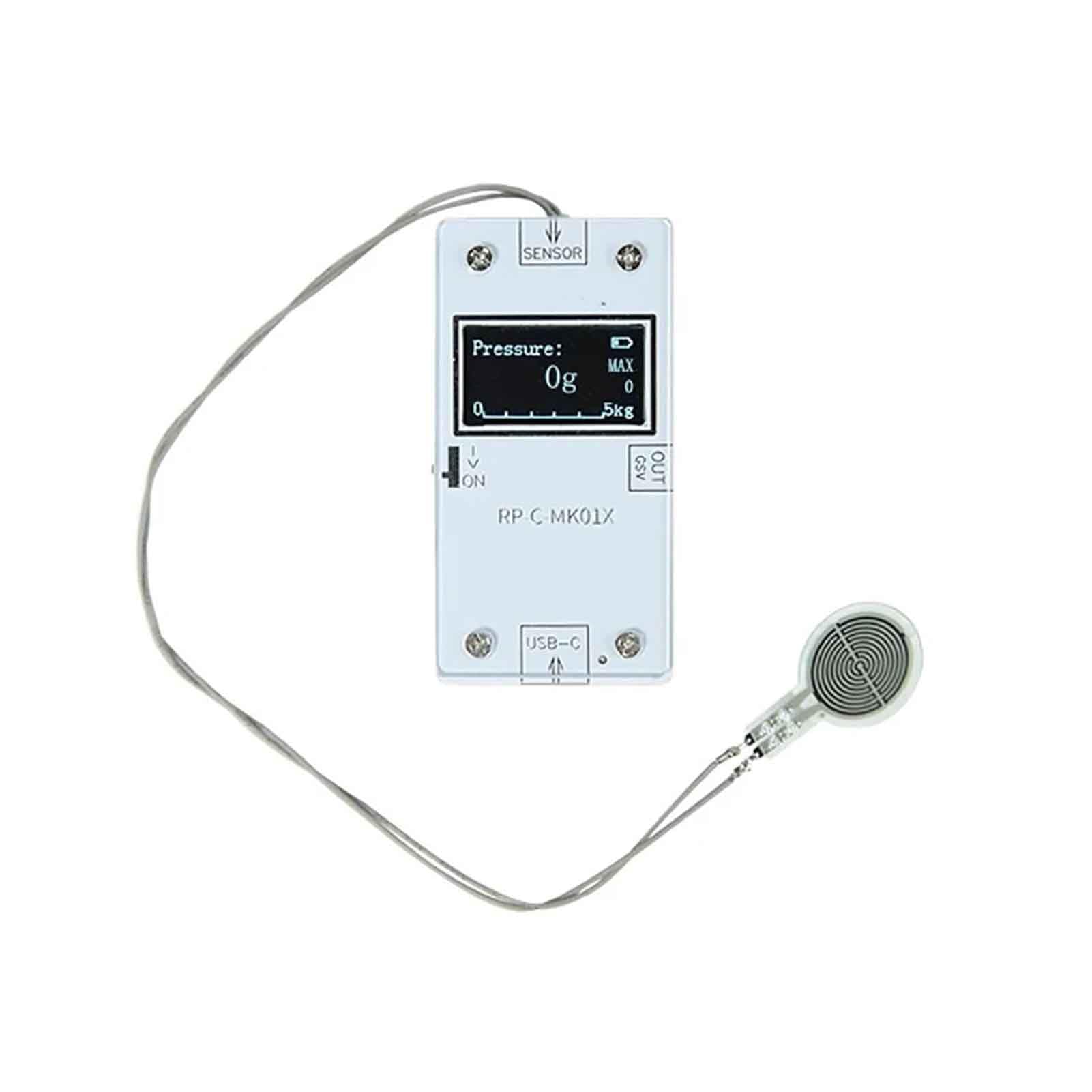 iDili 3.3V-4.2V Thin Film Pressure Sensor 0-5KG Display Module Flexible Film Kit USB Type-C 5V RP-C-MK01