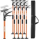 VEVOR Cabinet Jack Support Pole, 8-Pack, 45.7-114.2 Inch Steel Telescopic Quick Support Rod, Adjustable 3rd Hand System up to 154 lbs Capacity for Installing Cabinets, Lifting Drywall, Cargo Bars