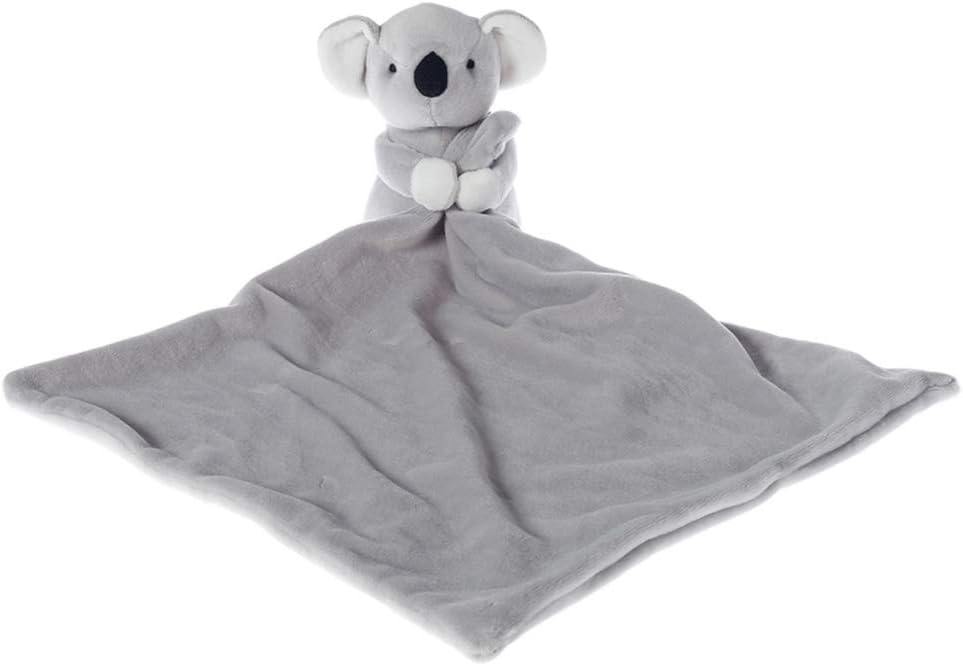 Apricot Lamb Stuffed Animals Security Blanket Gray Koala Infant Nursery Character Blanket Luxury Snuggler Plush (Gray Koala,)