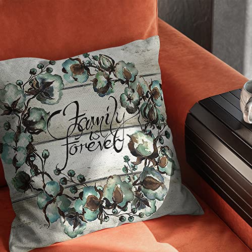 Spring Summer Floral Throw Pillow Covers 18X18 Burlap Spring Decoration Sunflower Farmhouse Pillow Case For Outdoor Sofa Couch Living Room Bedroom Mason Jar Decoration, 4 Pack #TOP4