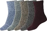 BomKinta Women Winter Solid Boots Socks Thick Warm Wool Socks Cozy Crew Socks Christmas Gift